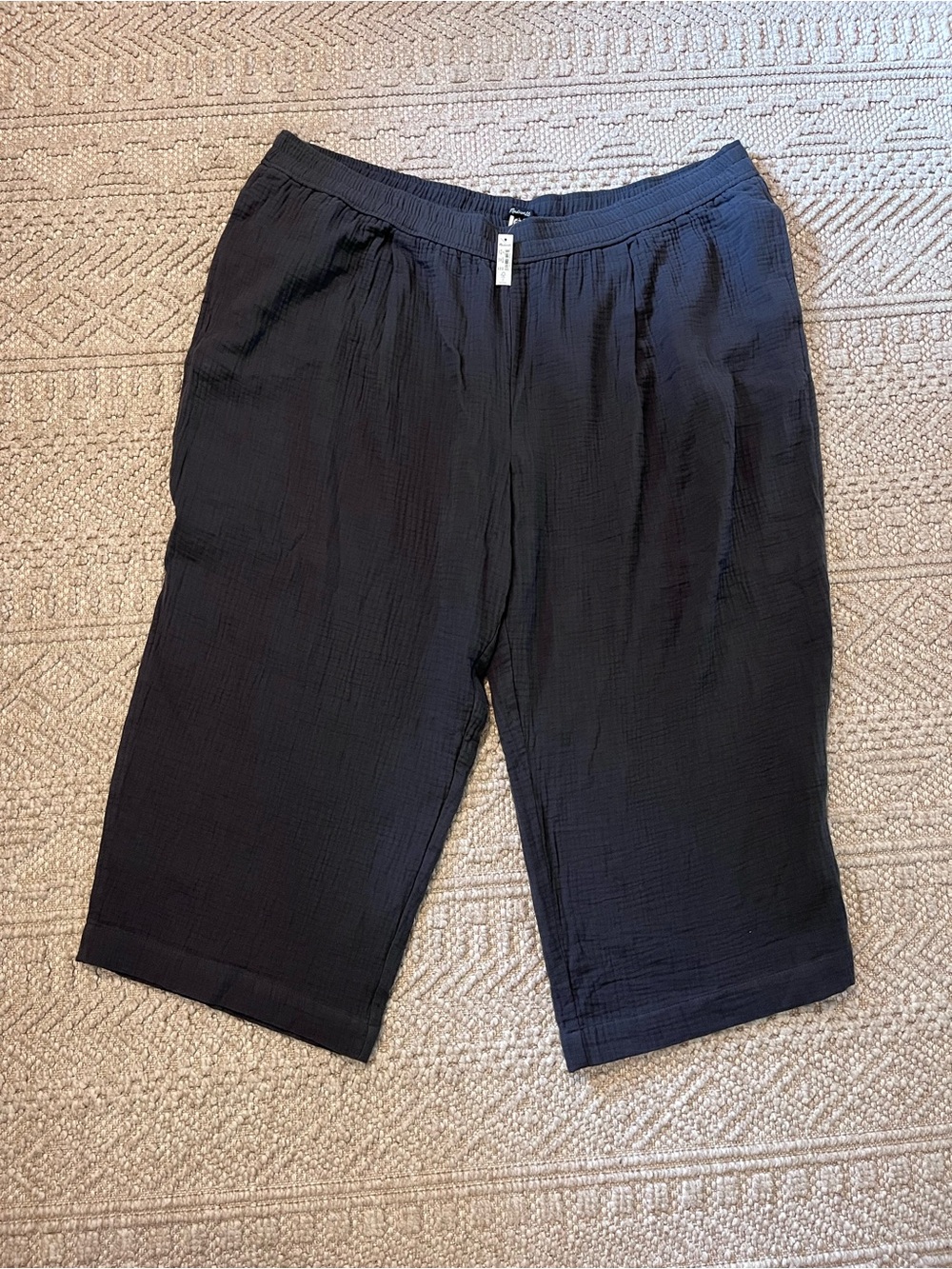 NEW Madewell Untailored Wide-Leg Lightspun Crop Pant - Picture 3 of 7